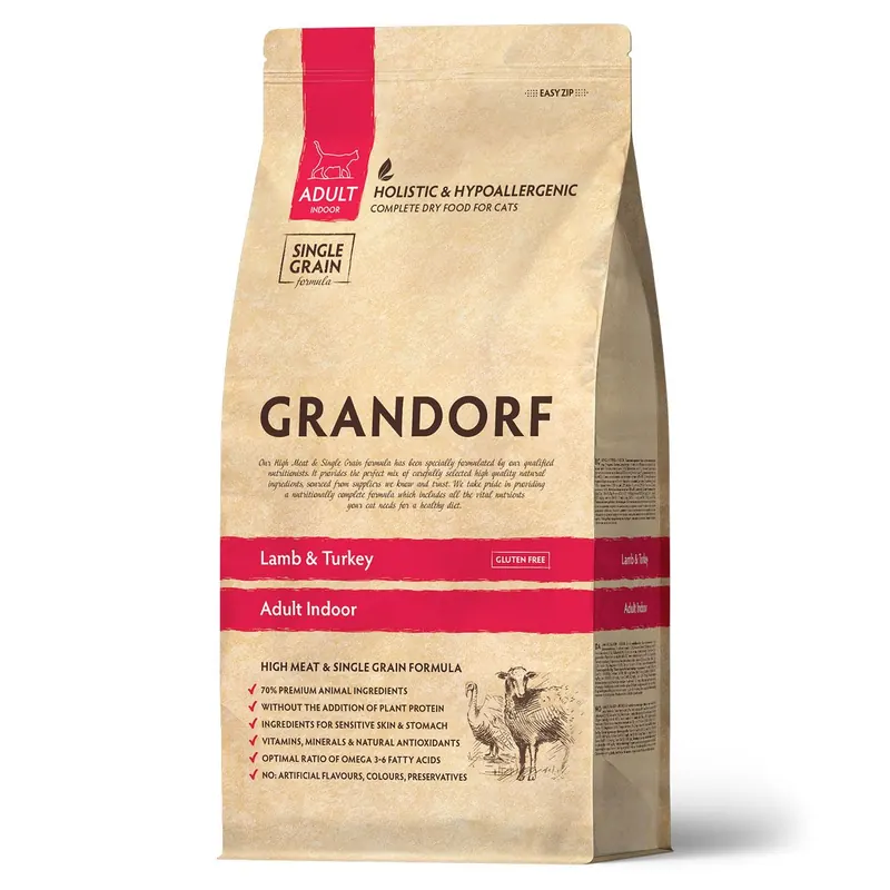 Grandorf Adult Cat Lamb&Turkey Indoor