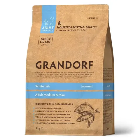 Grandorf Fish для мелких пород с белой рыбой