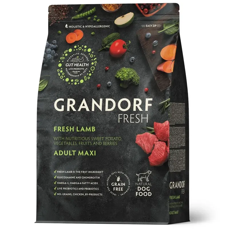 Grandorf Fresh Adult Medium & Maxi с ягнёнком и бататом