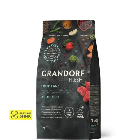 Grandorf Fresh Adult Mini с индейкой и бататом