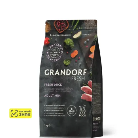 Grandorf Fresh Adult Mini с уткой и бататом