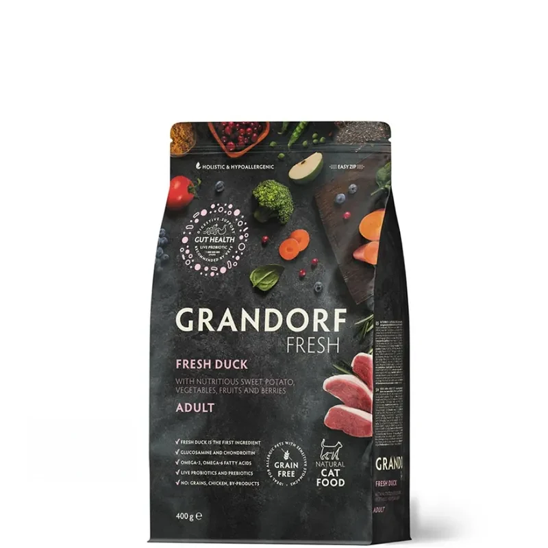 Grandorf Fresh Adult с индейкой и бататом для аллергичных кошек