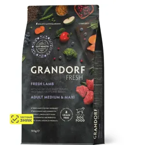 Grandorf Fresh Adult с ягнёнком и бататом для средних и крупных пород