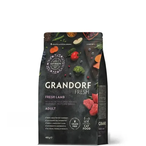 Grandorf Fresh Adult с ягнёнком и бататом для кошек