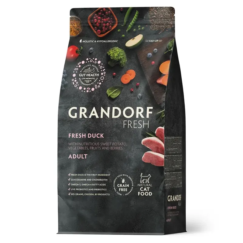 Grandorf Fresh Cat Lamb для взрослых кошек с ягнёнком и бататом