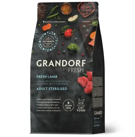 Grandorf Fresh Cat Lamb Sterilised с ягнёнком и бататом