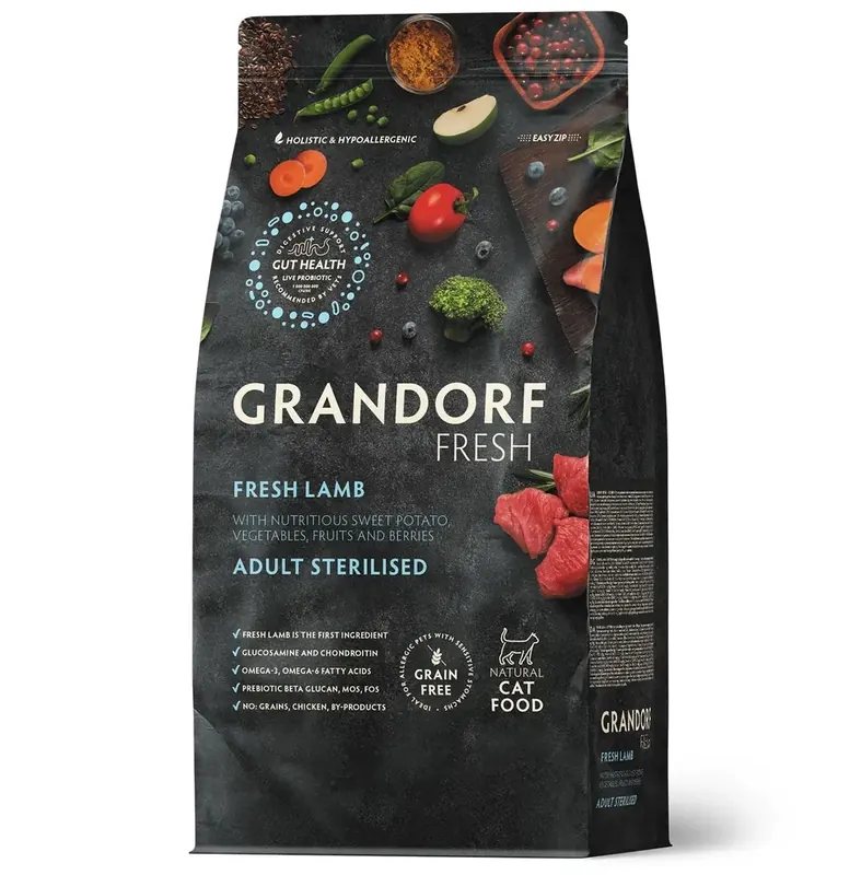 Grandorf Fresh Cat Salmon с ягнёнком и индейкой