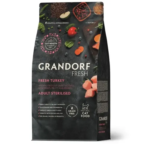 Grandorf Fresh Cat Turkey Sterilised для стерилизованных кошек
