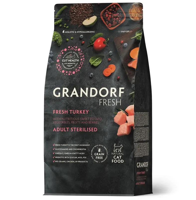 Grandorf Fresh Cat Turkey Sterilised для стерилизованных кошек