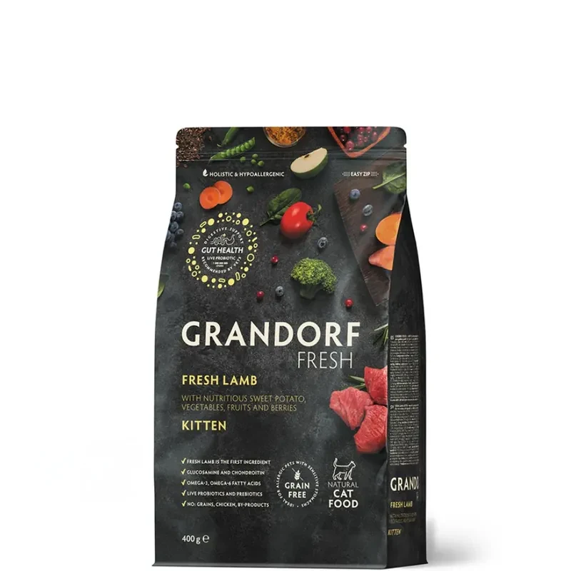 GRANDORF Fresh Kitten с ягнёнком и бататом