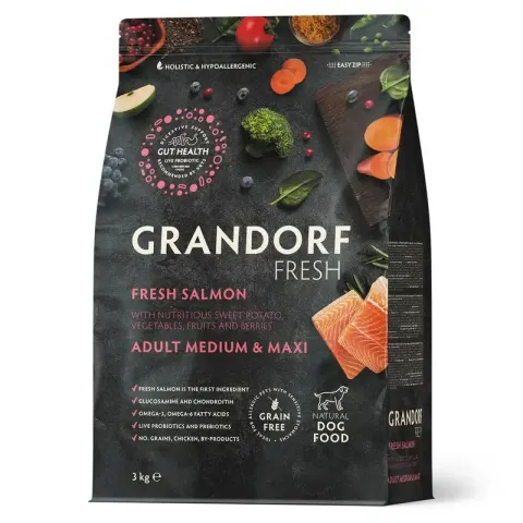 Grandorf Fresh Maxi Salmon & Sweet Potato для крупных собак