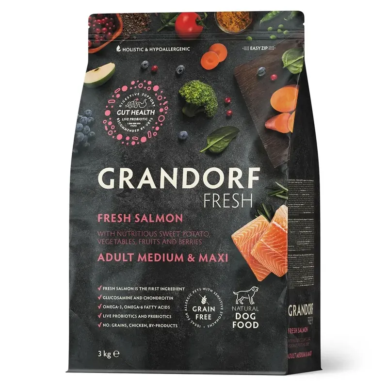Grandorf Fresh Maxi Salmon & Sweet Potato для крупных собак