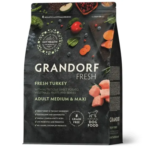 Grandorf Fresh Medium&Maxi Turkey&Sweet Potato беззерновой