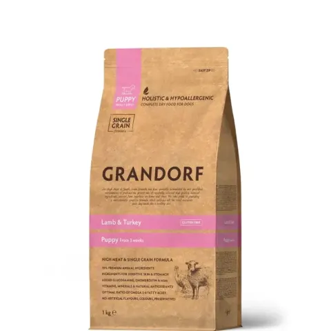 GRANDORF Puppy с ягнёнком и индейкой