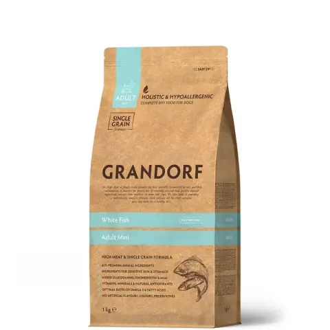 Grandorf с белой рыбой для собак мелких пород