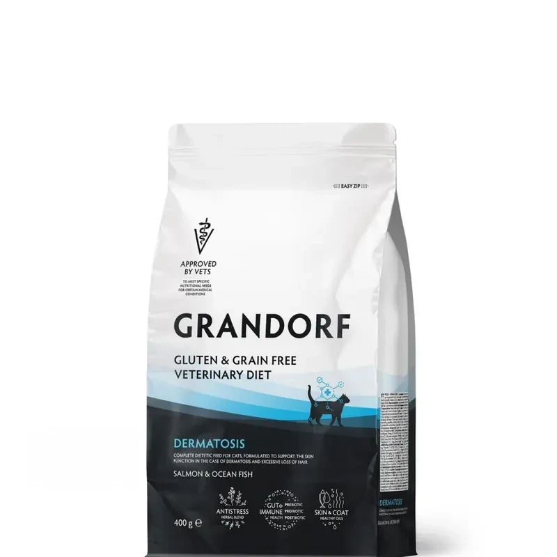 GRANDORF Vet Dermatosis с лососем для кошек