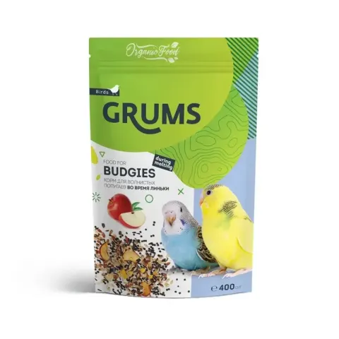GRUMS для волнистых попугаев при линьке