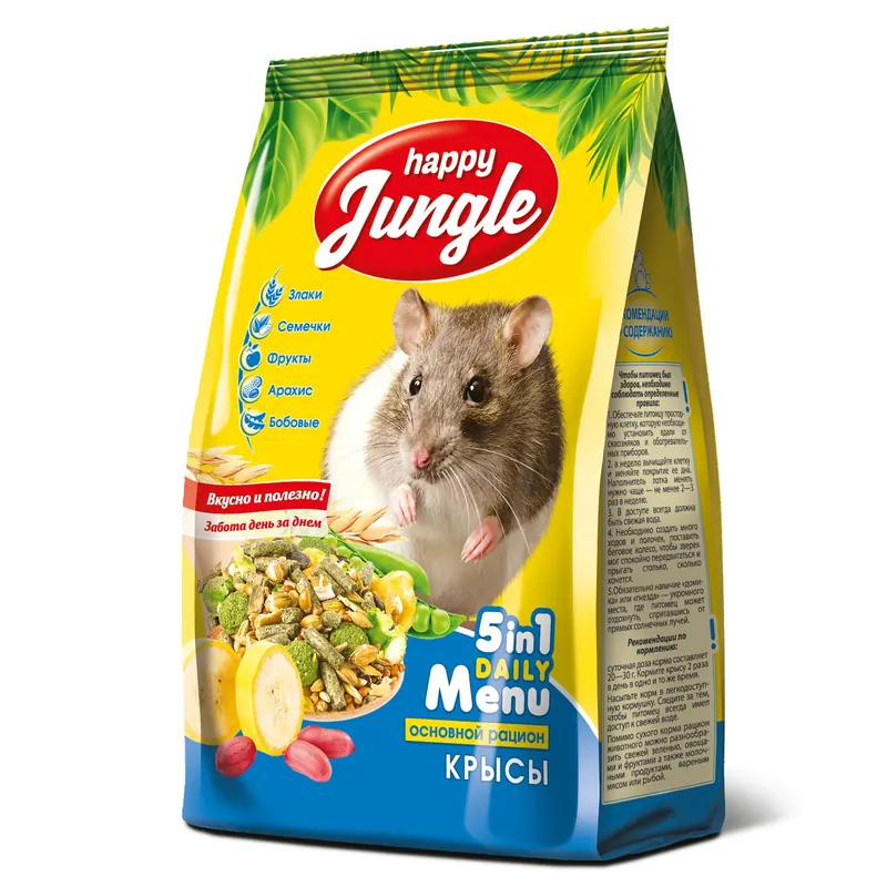 Happy Jungle корм для декоративных крыс