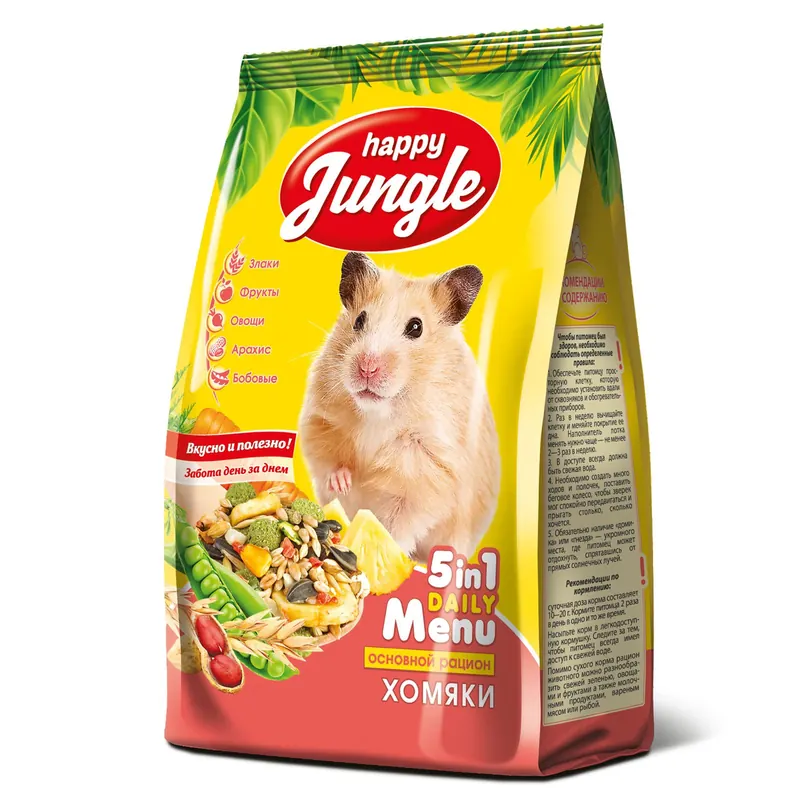 Happy Jungle зерносмесь для хомяков