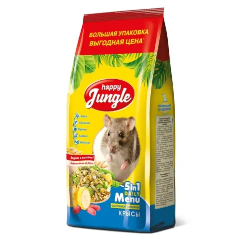 Happy Jungle Корм для крыс: зерносмесь