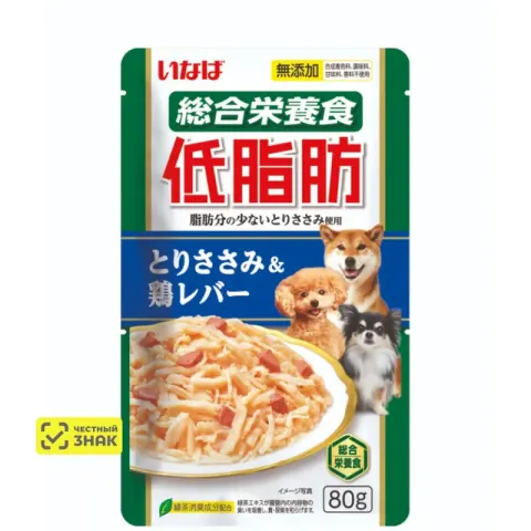 INABA CIAO Teishibo с куриным филе и печенью в желе