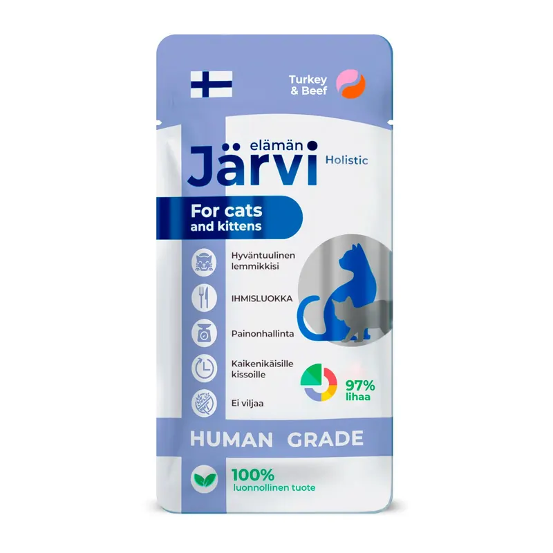 Jarvi Крем-суп с индейкой и говядиной для котят