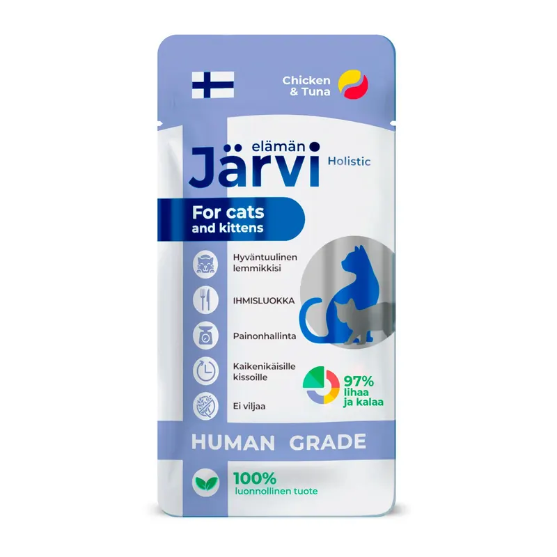 Jarvi Крем-суп с курицей и тунцом для котят