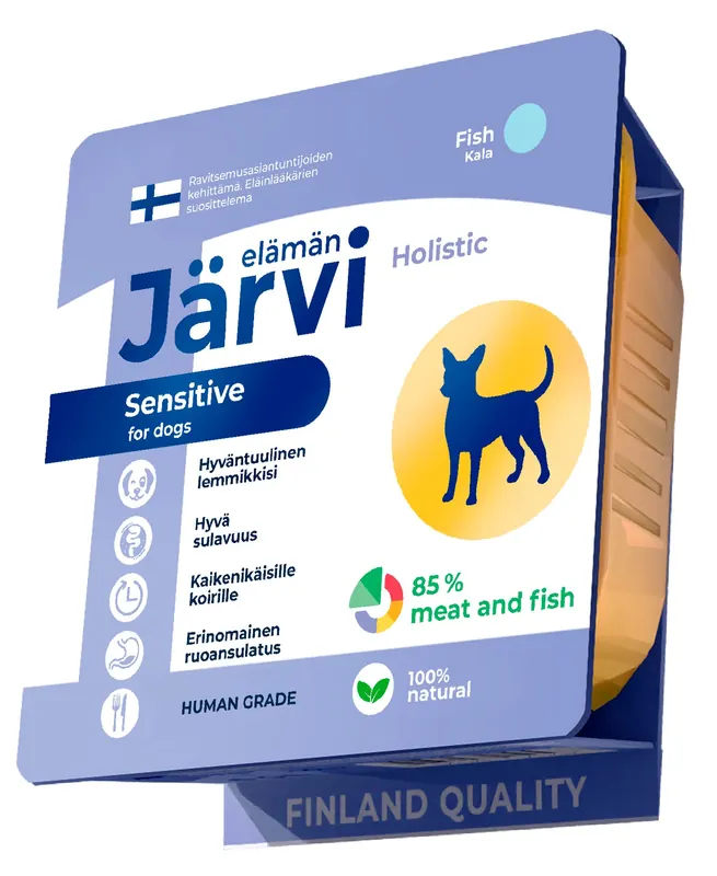 Jarvi Паштет с рыбой для собак с чувствительным пищеварением