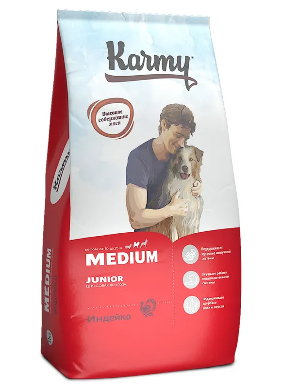 Karmy для котят с индейкой, курицей и рыбой