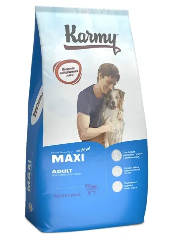 Karmy для взрослых крупных собак с телятиной