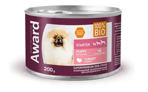 Award Puppy паштет из индейки для щенков и кормящих сук
