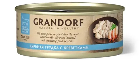 Grandorf Adult Cat Chicken With Prawn — курица и креветки