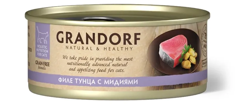 Grandorf Adult Cat Tuna With Mussel — тунец с мидиями