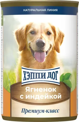 Happy Dog Натуральная Линия с ягнёнком и индейкой