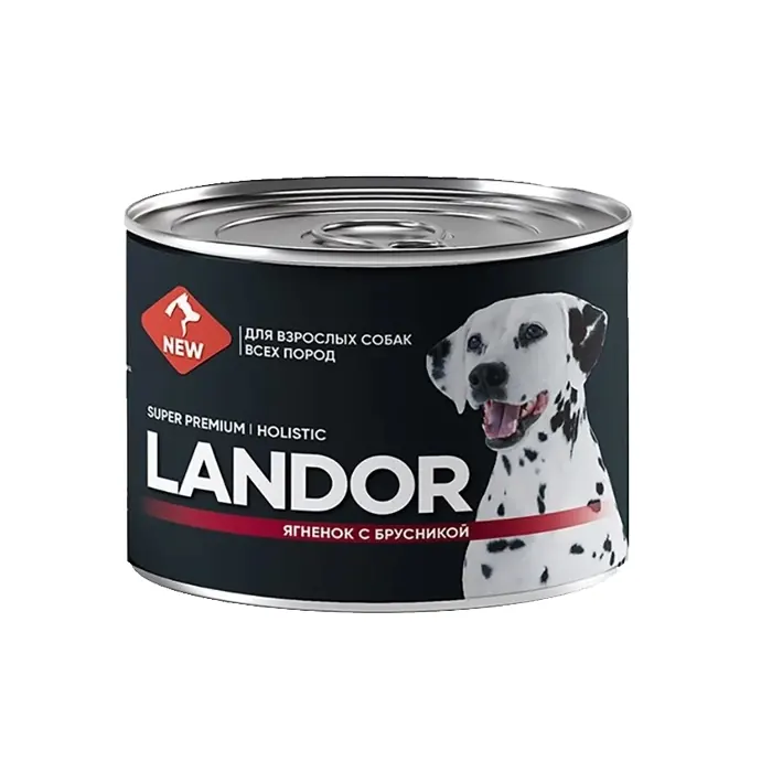 Landor Dog консервы с ягнёнком и брусникой