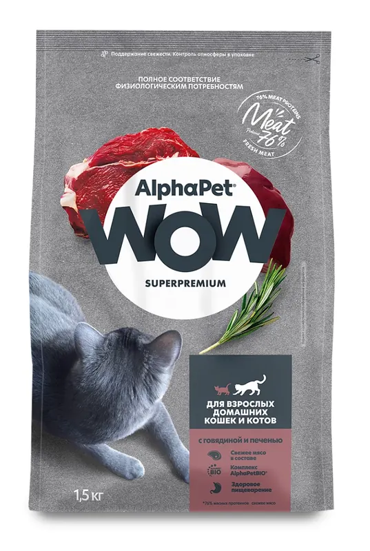 Alphapet WOW Superpremium с уткой и потрошками