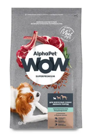 Alphapet WOW Superpremium с ягнёнком для мелких пород