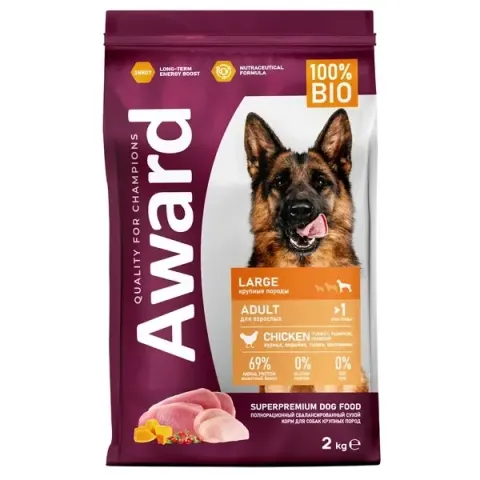 Award Adult Large Breed с курицей и индейкой