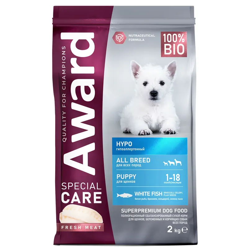 Award Special Care Hypo Puppy с белой рыбой