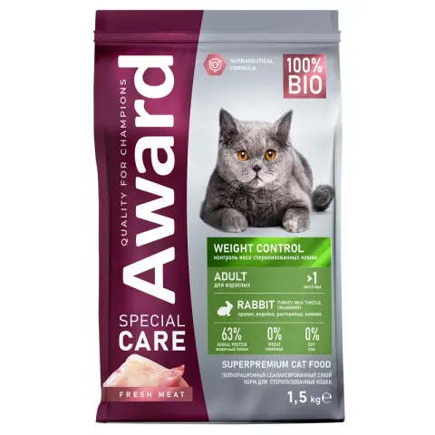 Award Special Care Weight Control с кроликом