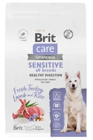Brit Care с индейкой и ягнёнком для взрослых собак