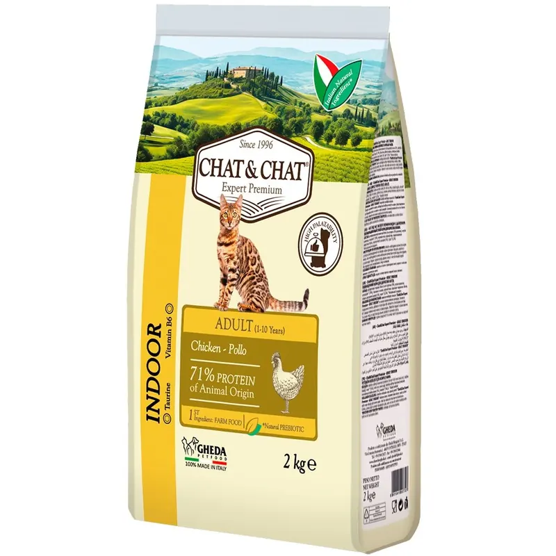 Chat&Chat Expert Premium с курицей и горохом для кошек