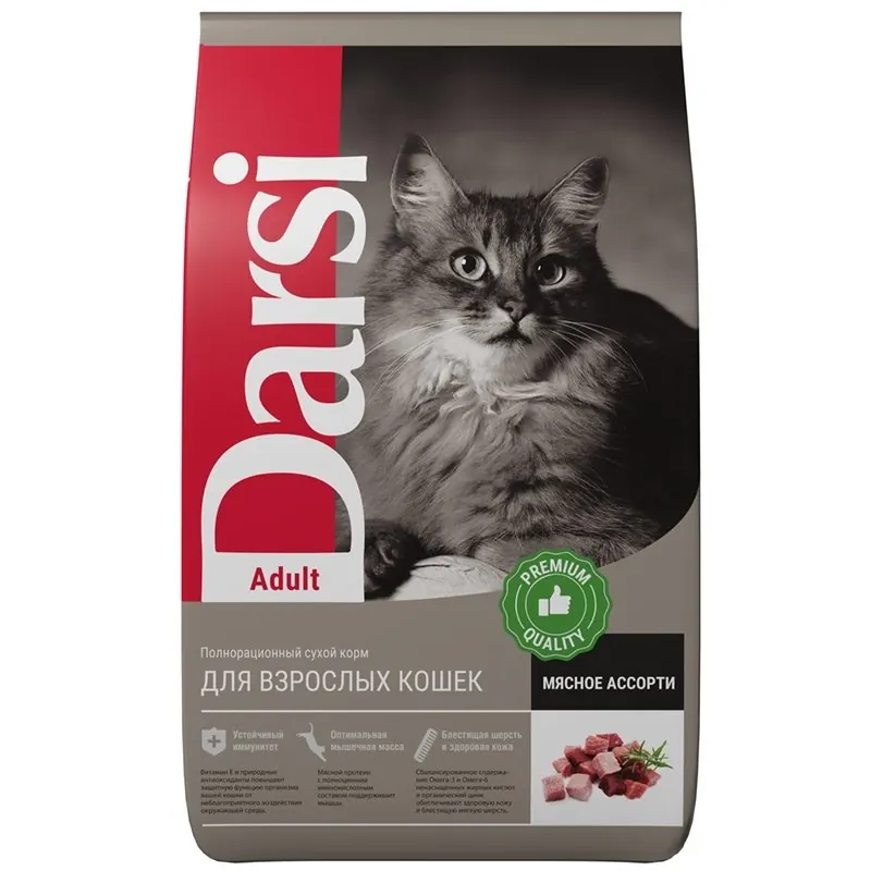 Darsi Adult Мясное ассорти для кошек с курицей