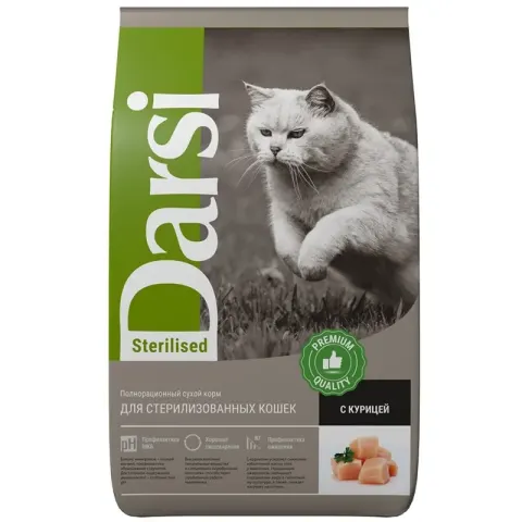 Darsi Sterilised с курицей для стерилизованных кошек