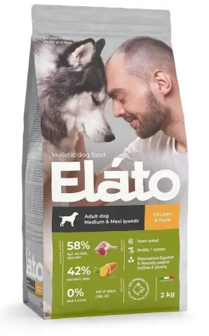 Elato Holistic Adult Dog Medium & Maxi с курицей и уткой