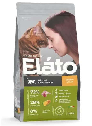 Elato Holistic Adult Cat Chicken & Duck Hairball Control
