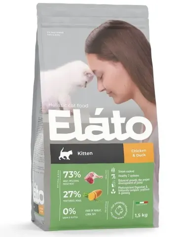 Elato Holistic Kitten с курицей и уткой