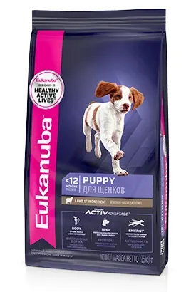 Eukanuba Puppy All Breed с ягнёнком для щенков