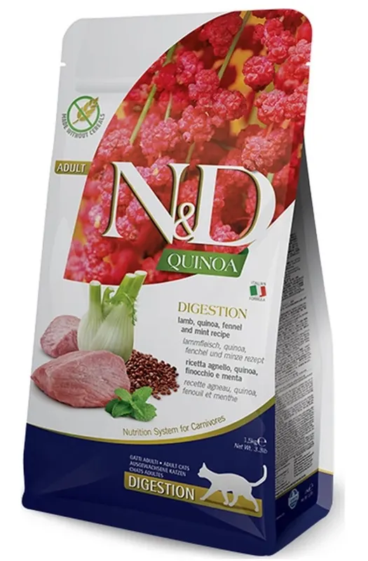 Farmina N&D Quinoa Digestion Lamb для кошек