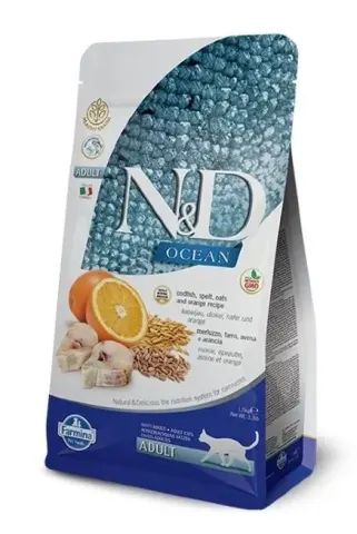 Farmina N&D Low Grain Adult с треской и спельтой